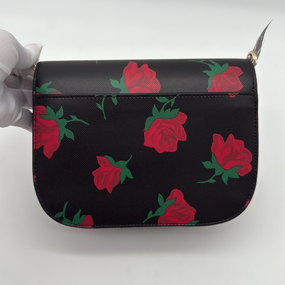 Kate Spade Madison Rose Toss Printed Saddle Bag - Picture 2 of 15